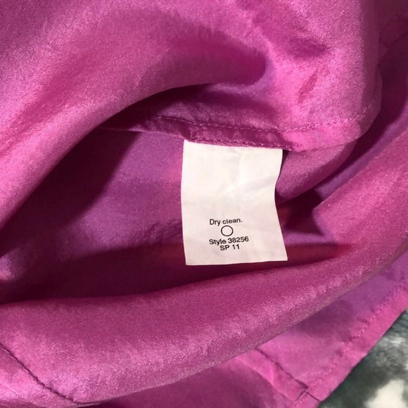 J Crew 100% Silk Pink Sleeveless Blouse Size 0 - Picture 7 of 9